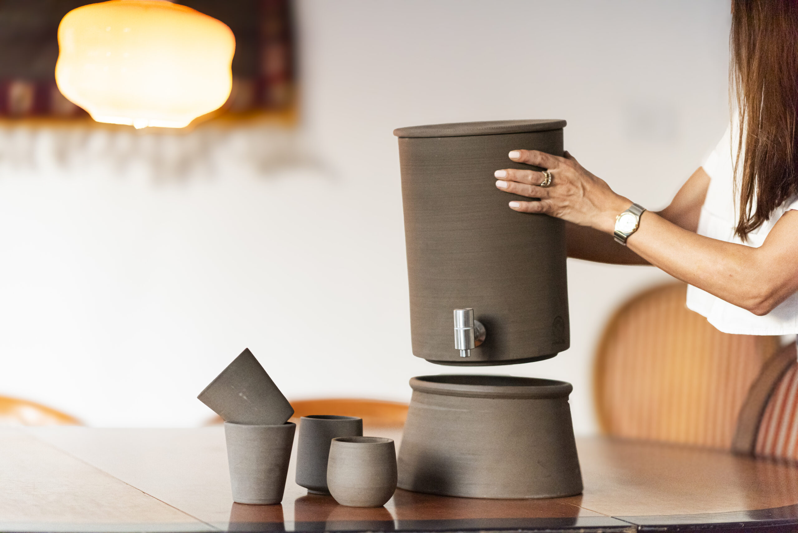 AlkaClay handcrafted clay water vessels